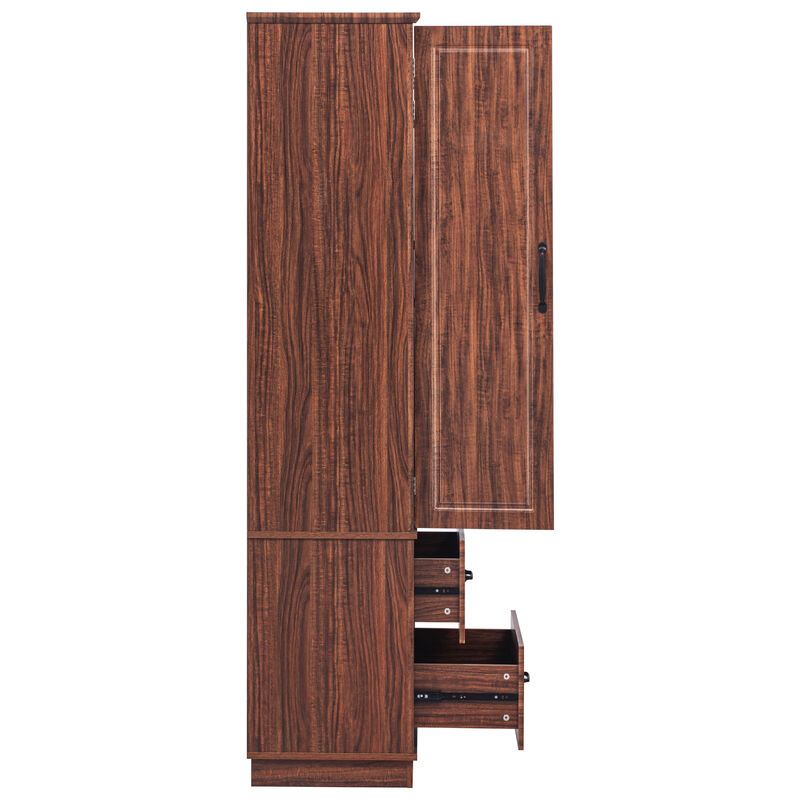 Merax Farmhouse Kitchen Pantry Cupboard Cabinet