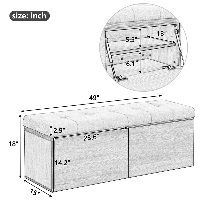 Merax Shoe Storage Bench Entryway Shoe Cabinet