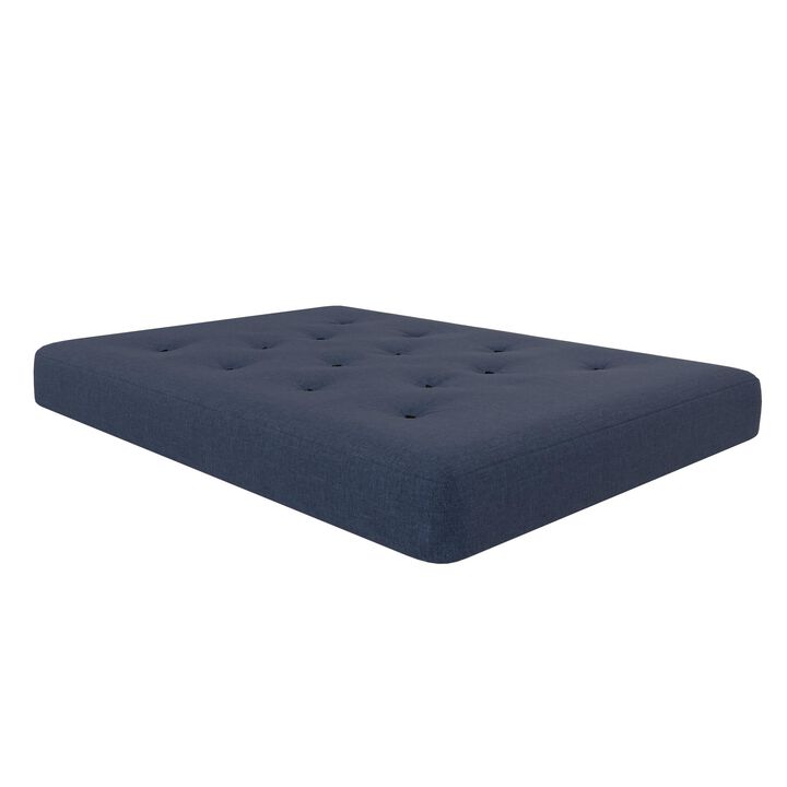 Atwater Living Bria 8" Independently Encased Coil Futon Mattress, Polyester Linen, Full