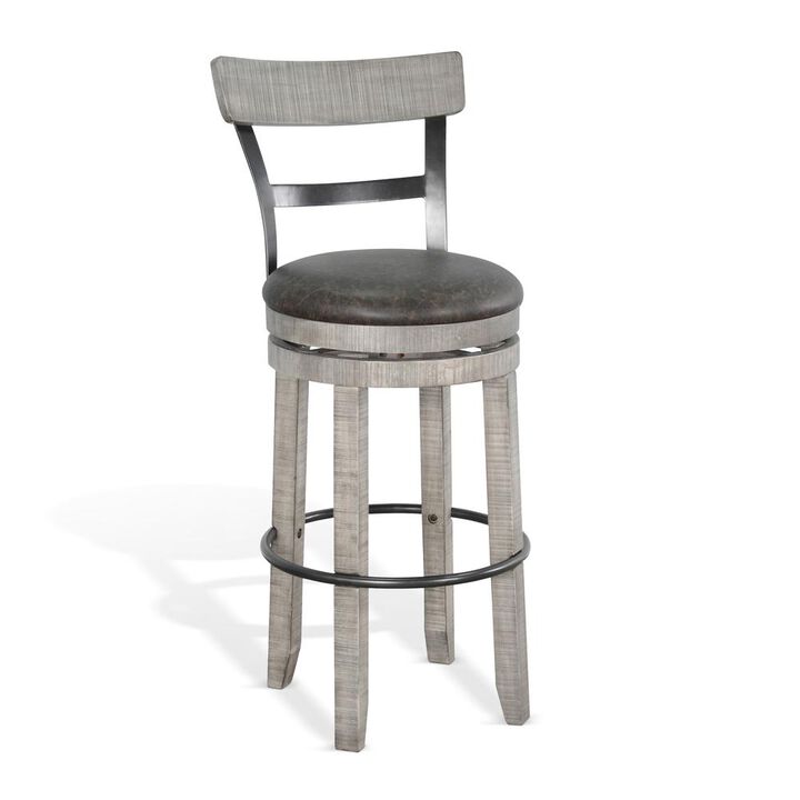 Sunny Designs Bar Swivel Barstool, Cushion Seat