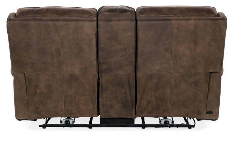Wheeler Power Console Loveseat with Power Headrest