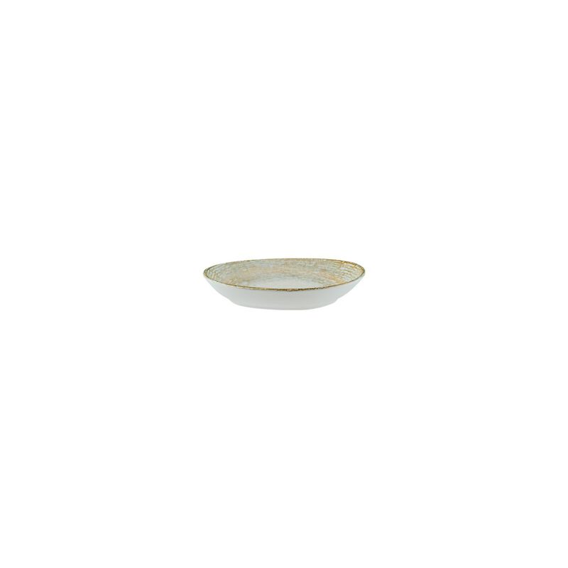 Patera 6" x 4" x h:1" Organic Decorated Porcelain Platter (Set of 2)
