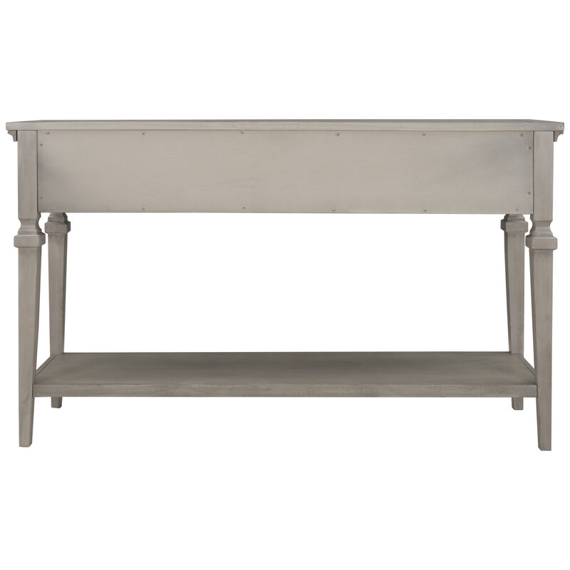 Merax Classic Retro Style Solid Wooden Frame Console Table