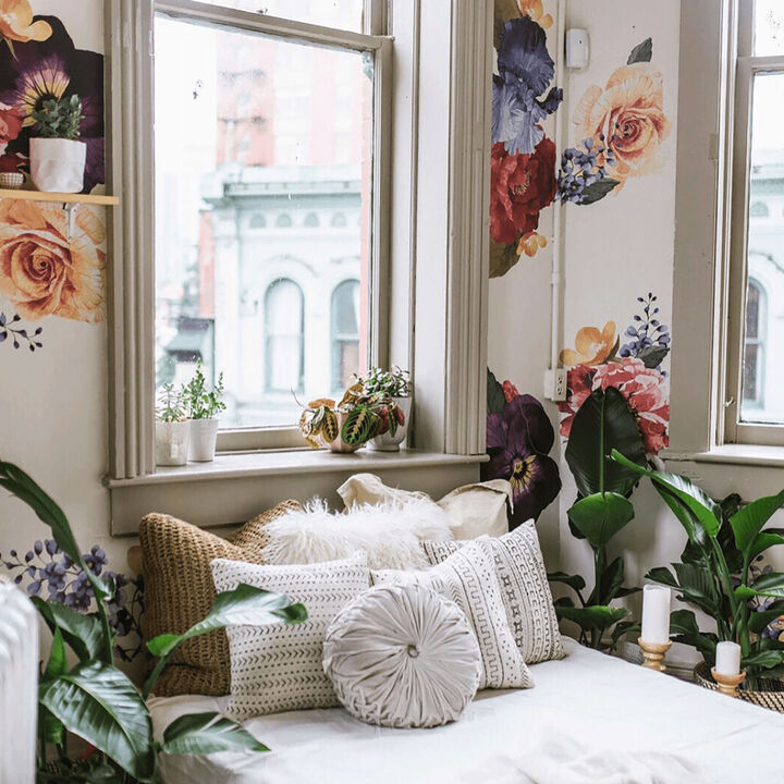 Vintage Floral Wall Decals