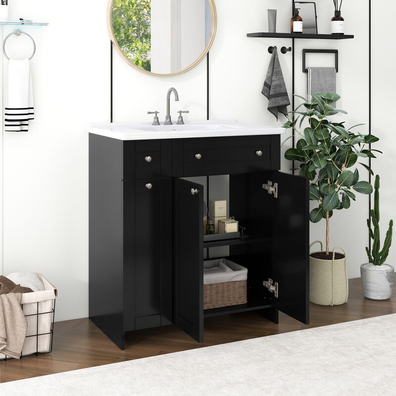 Merax Bathroom Vanity with Ceramic Sink