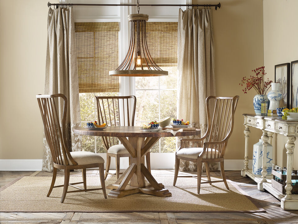 Sanctuary Tall Spindle Arm Chair in Beige