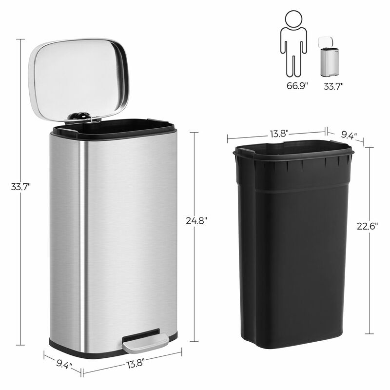 Kitchen Trash Can - Functional Garbage Bin for Efficient Waste Disposal