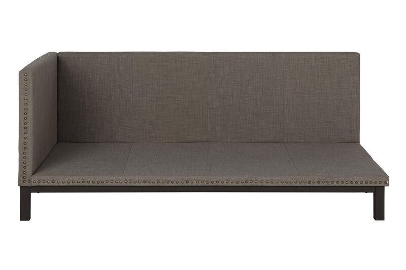 Atwater Living Doris Upholstered Daybed, Gray Linen