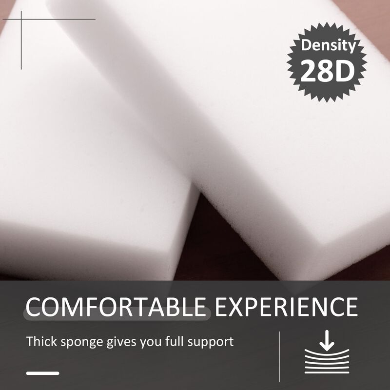 Gray Compact Ottoman: 15" Small Padded Foot Stool with Wrinkle Fabric