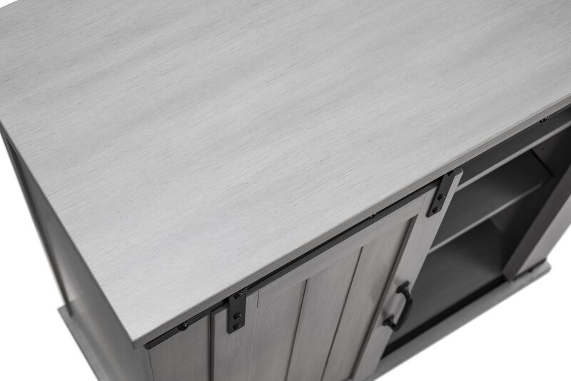 FESTIVO 32" Compact TV Stand for 40" TVs w/ Barn Door Design