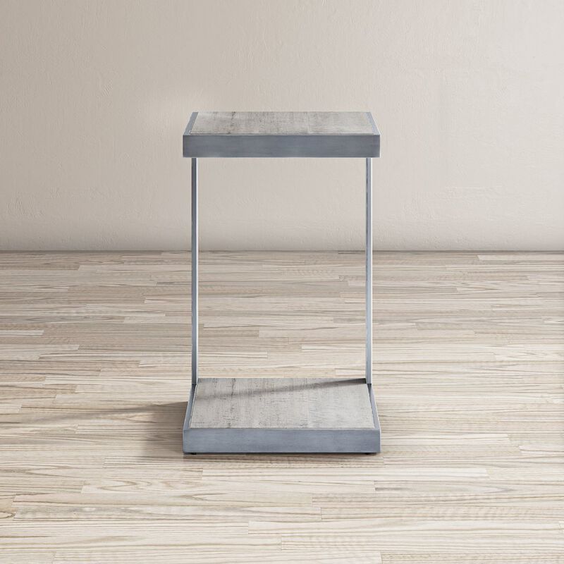 Jofran Inc. Global Archive Solid Acacia and Steel C-Table