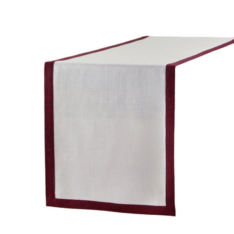 Solino Home 100% Pure Linen Table Runner 14 x 90 Inch | Classic