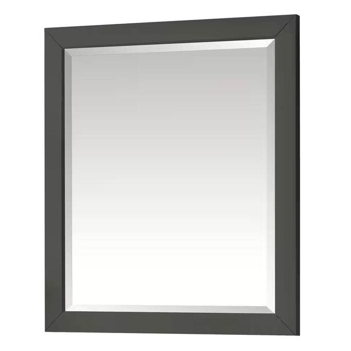 Modern Bathroom Wall Mirror with Durable Solid Wood Frame
