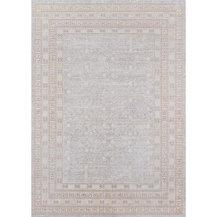Momeni Traditional Rectangle Area Rug, Grey, 2' X 3'