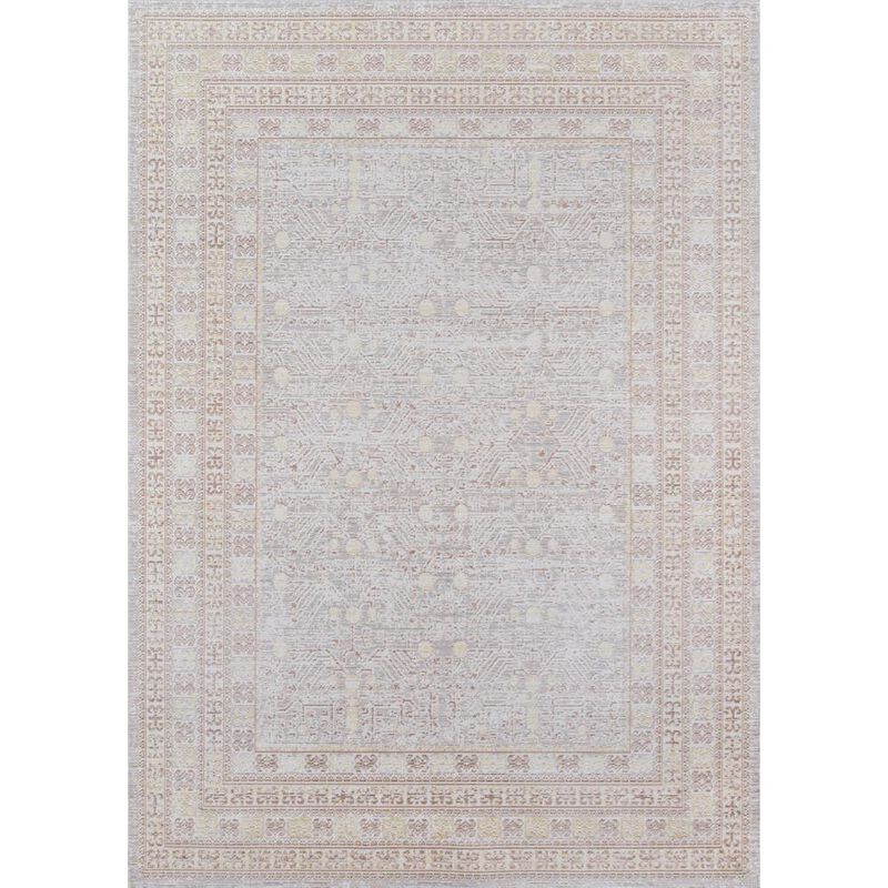 Momeni Traditional Rectangle Area Rug, Grey, 2' X 3'