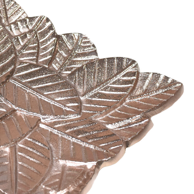 Handmade Decorative Bronze Color Coated 6.88 x 6.88 x 0.78 Inches Aluminium Tray 043AB BBH Home's