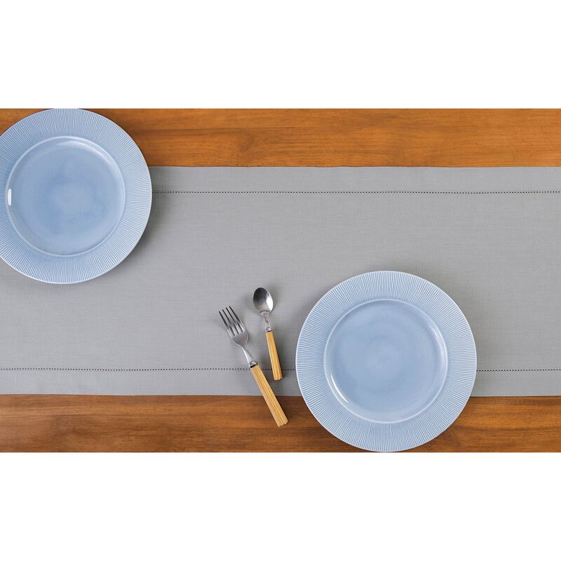 Solino Home Cotton Linen Hemstitch Table Runner