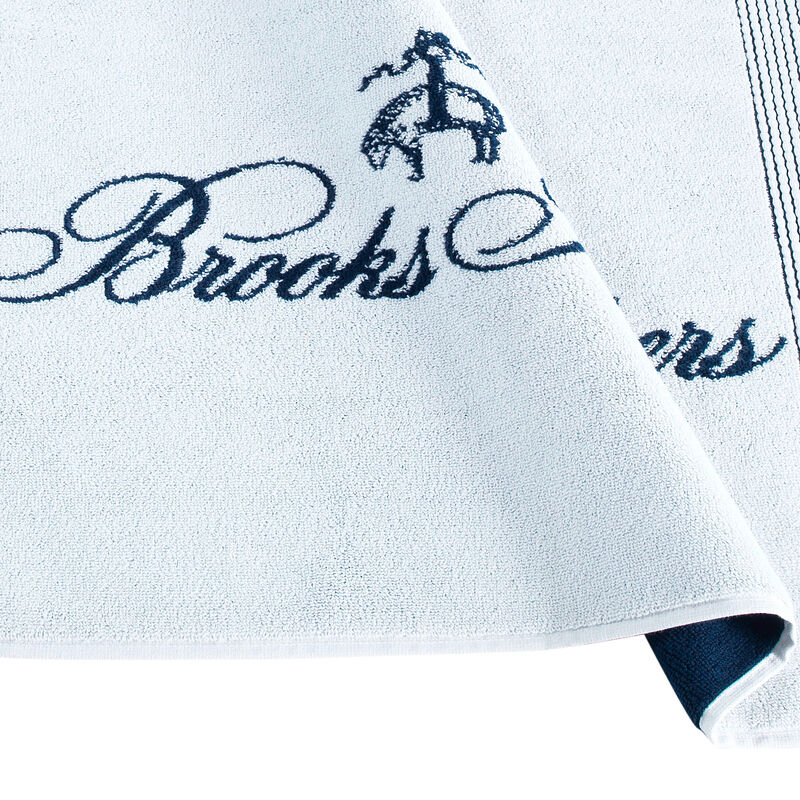 Brooks Brothers Rope Stripe Border Bath Mat