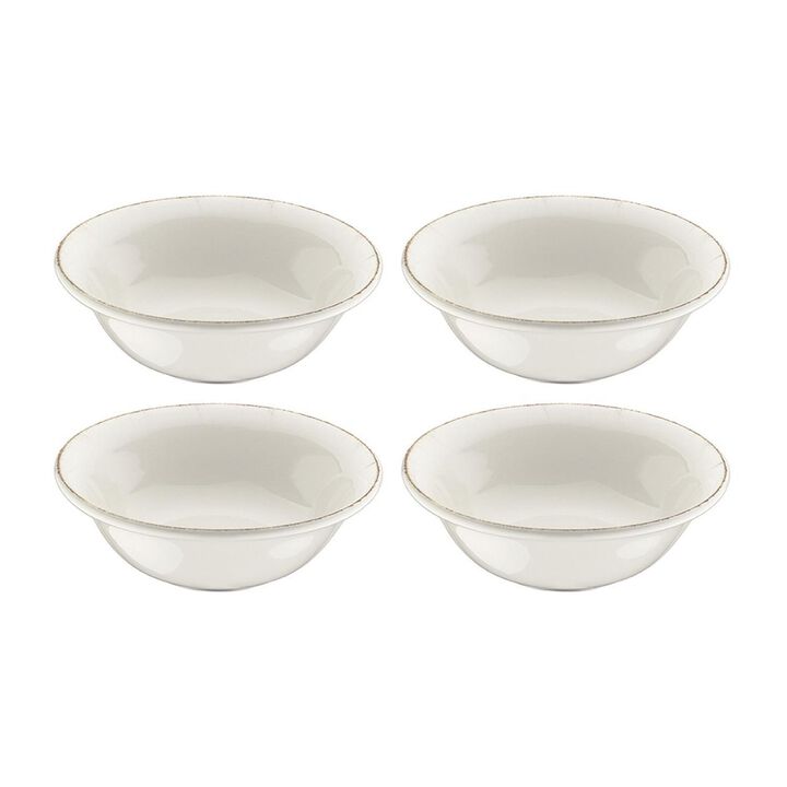 Retro dia.6.25" h:2" 13 oz. Round Decorated Porcelain Bowl (Set of 4)