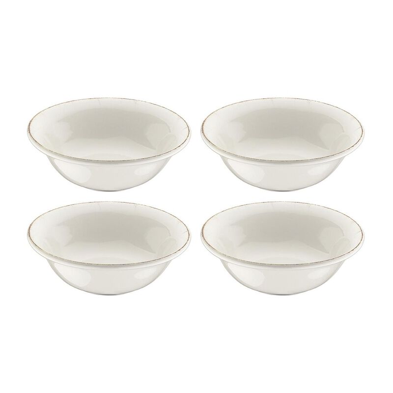 Retro dia.6.25" h:2" 13 oz. Round Decorated Porcelain Bowl (Set of 4)