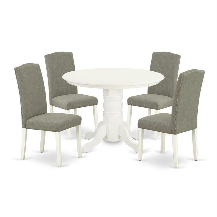 Dining Room Set Linen White