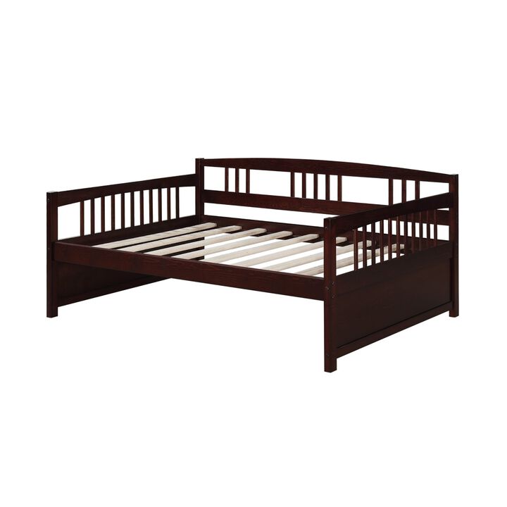 Modern Wooden Daybed with Sleek Frame for Bedroom or Lounge Area