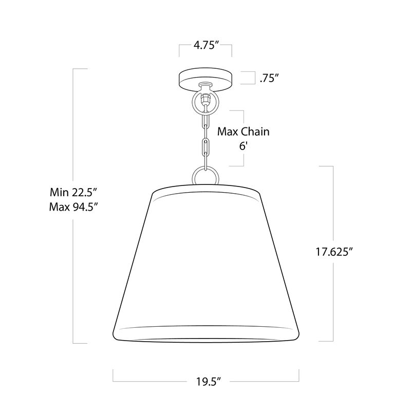 Augustine Outdoor Pendant Large