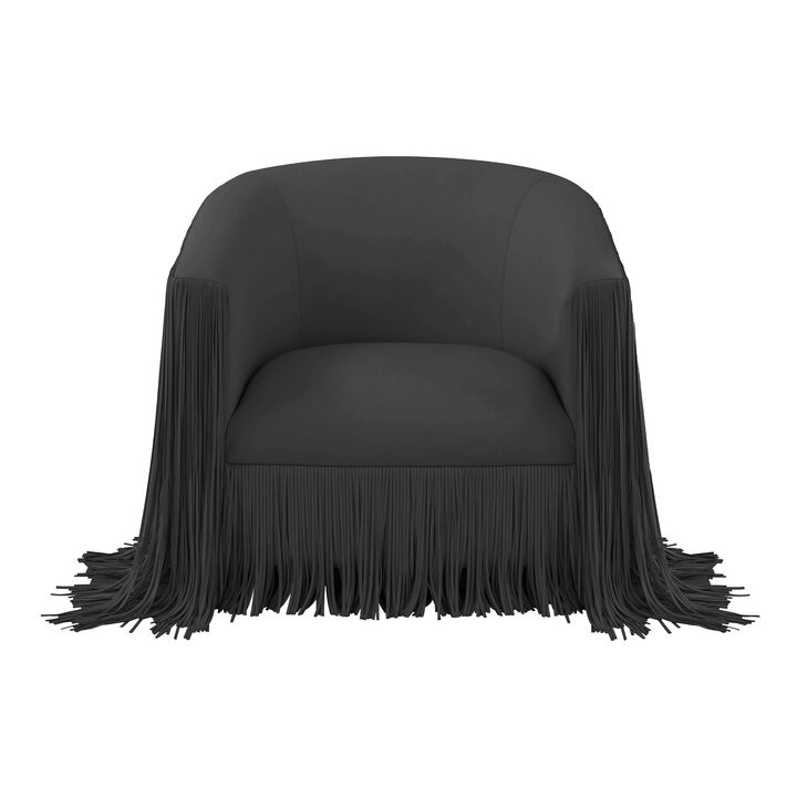 Shag Me Vegan Leather Swivel Chair