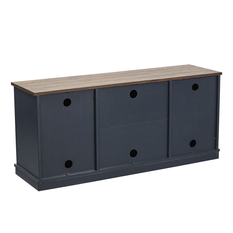 FESTIVO 54" Faux Raw Wood TV Stand for 60" TVs