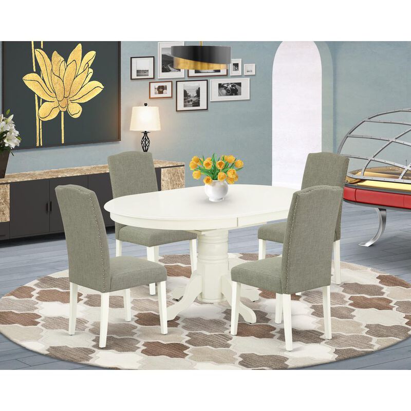 Dining Room Set Linen White