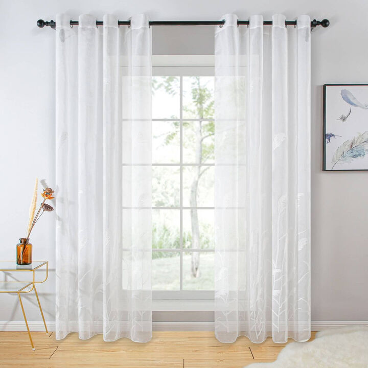 Dolce Mela Sheer Curtains Panel