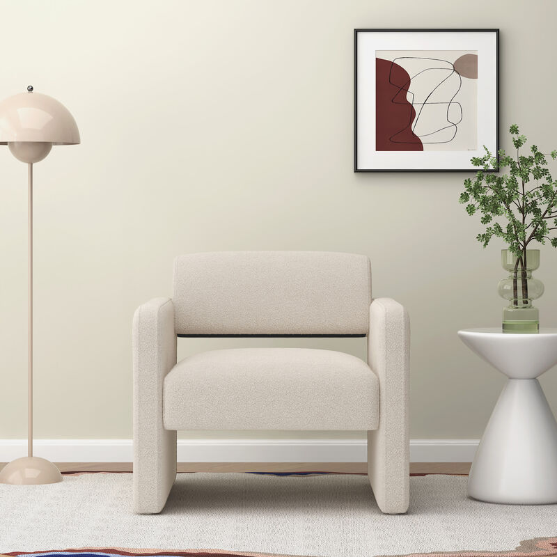 Merax Upholstered Single Sofa Chair with Armrests