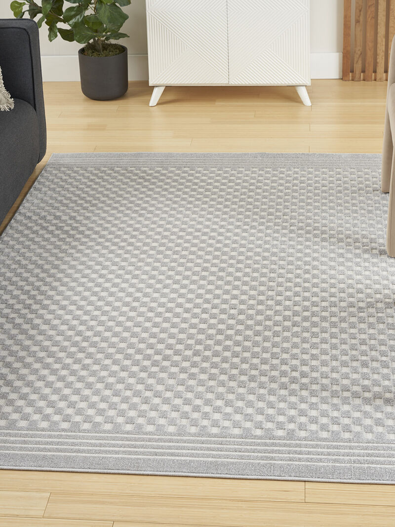 Care Free CAF02 Light Gray 3'11" x 5'11" Rug