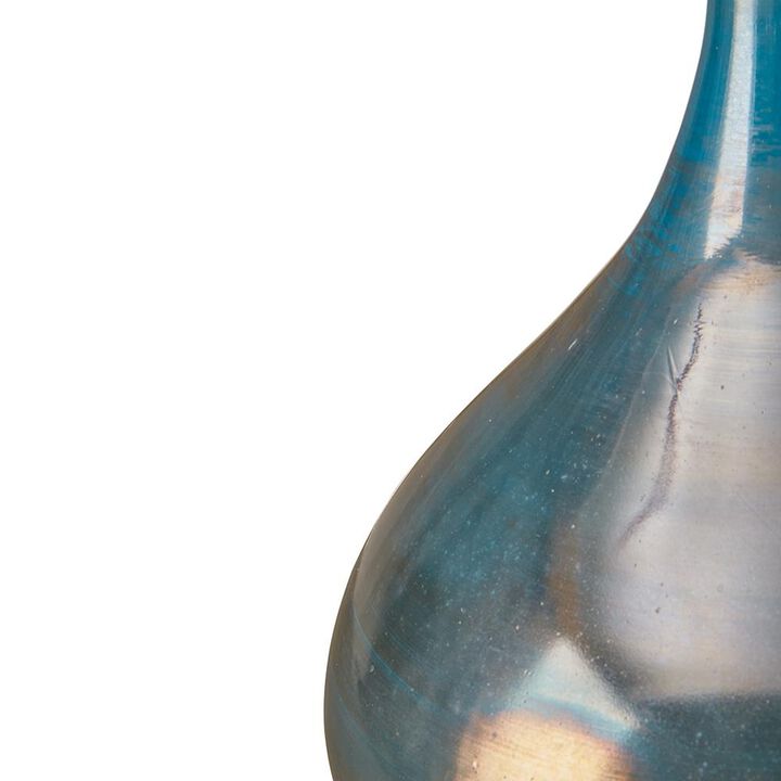Belen Kox Glass Vase,Set of 3, Blue, Metal, Belen Kox