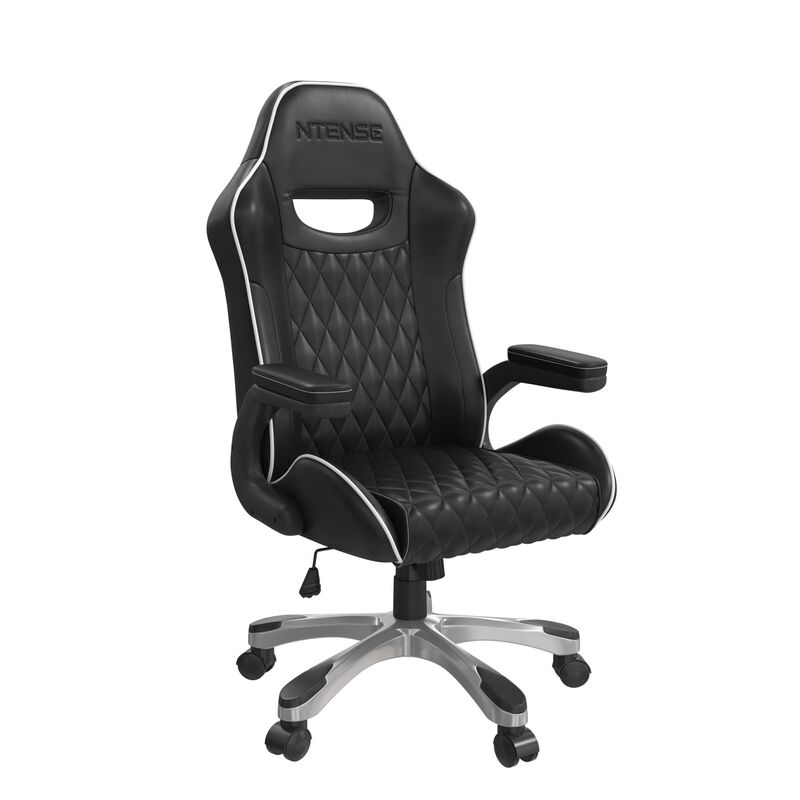 Galaxy Gaming and Office Chair, Black Faux Leather