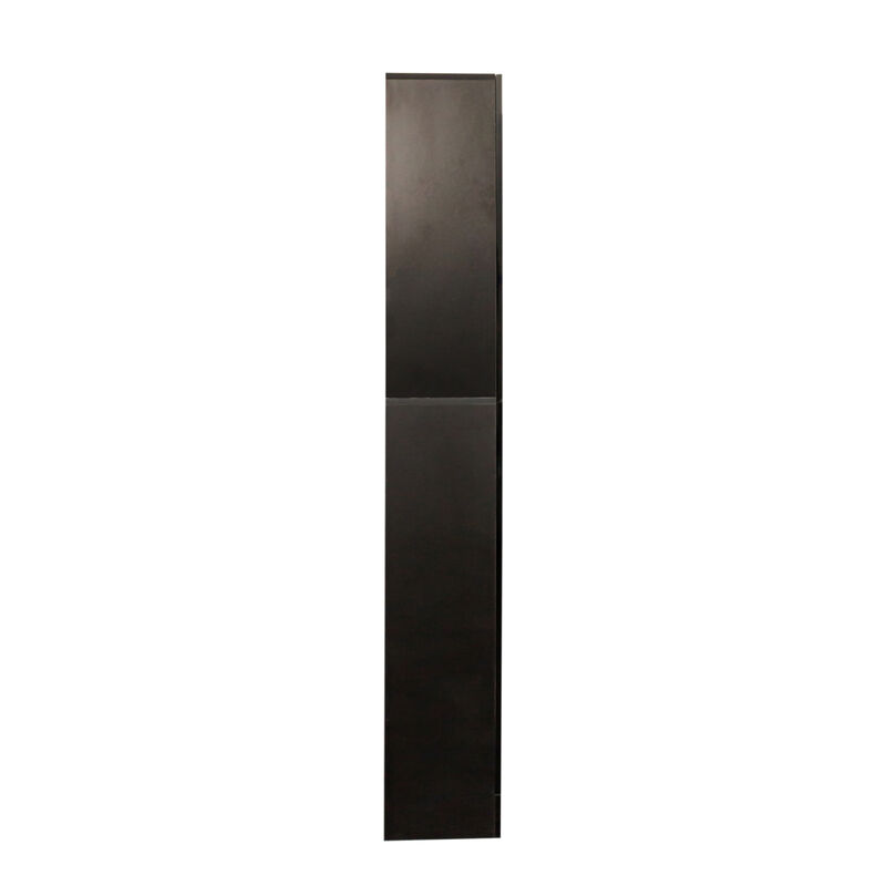 Freestanding Cabinet With Inadjustable Shelves And Two Doors For Kitchen, Dining Room, Black