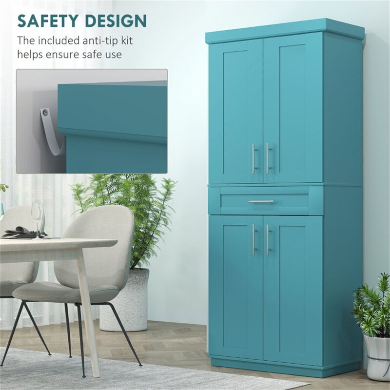 Tall Kitchen Pantry Cabinet – Freestanding Storage for Kitchen & Dining Area