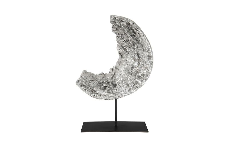 Cast Eroded Wood Circle on Stand
