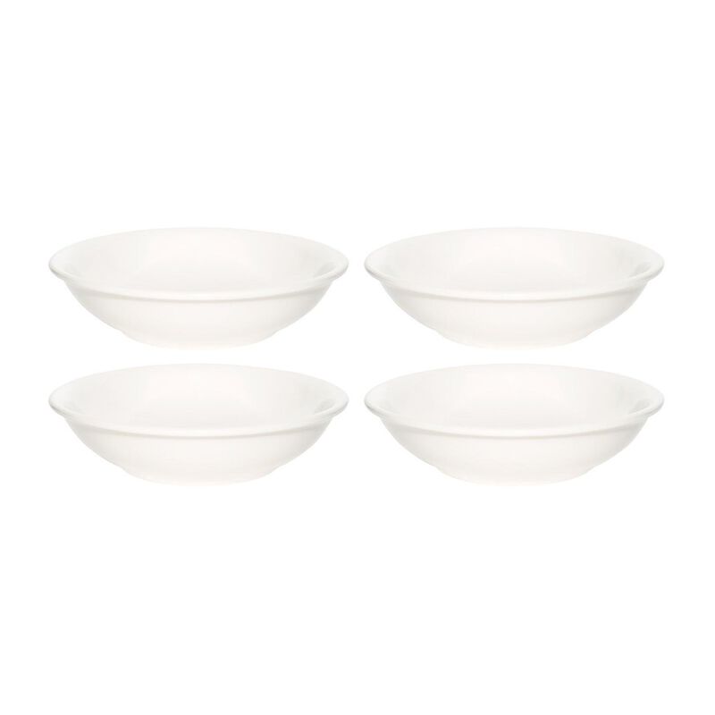 Gourmet dia.6" h:1.5" 11 oz. Round Warm White Porcelain Bowl (Set of 4)