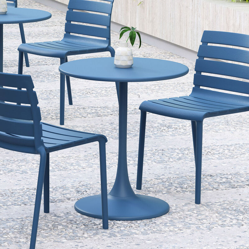 KURV® OUTDOOR & INDOOR ROUND 24" STEEL BISTRO TABLE