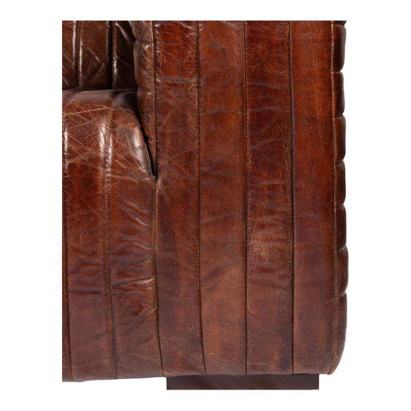 Moe's Home Collection Castle Sofa Dark Brown