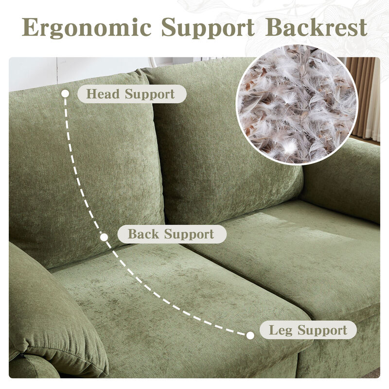 Merax Chenille 2-Seat Sofa for Living Room