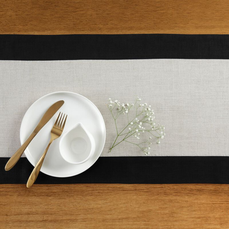 Solino Home 100% Pure Linen Table Runner | Contempo