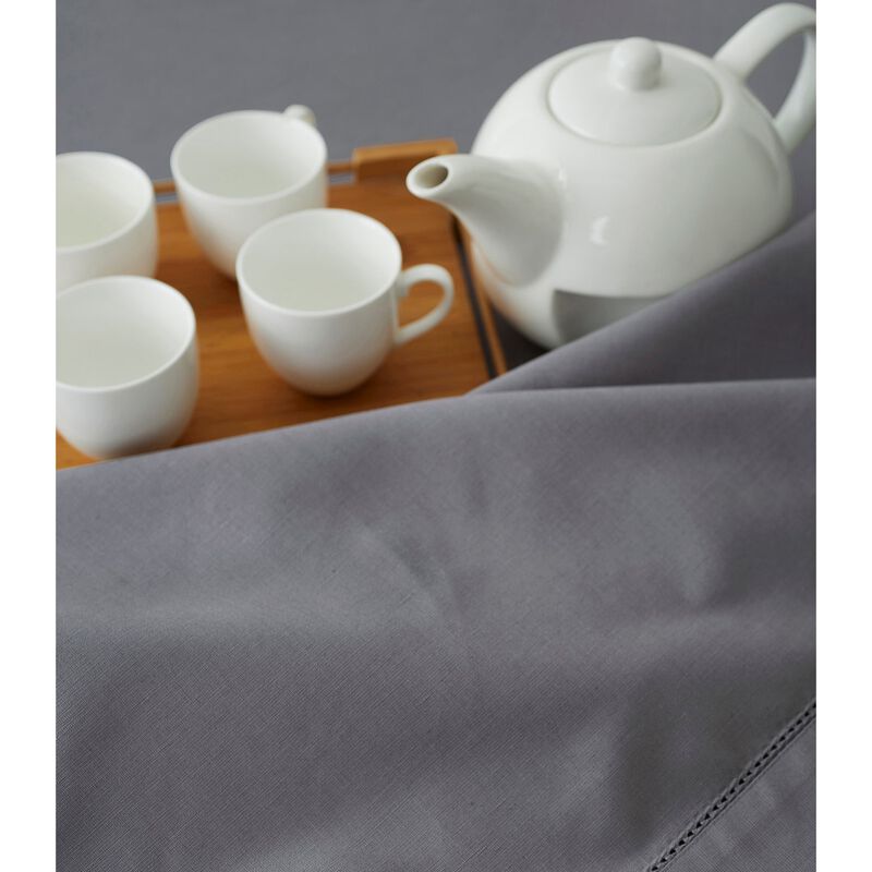Solino Home Cotton Linen Hemstitch Tablecloth
