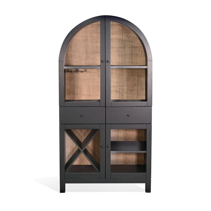 Sunny Designs Arched Wine Bar Cabinet