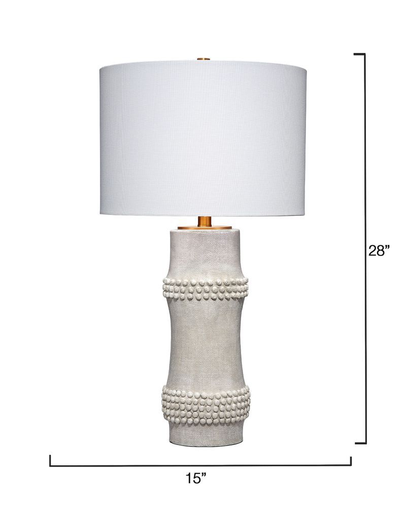 Rail Table Lamp, White