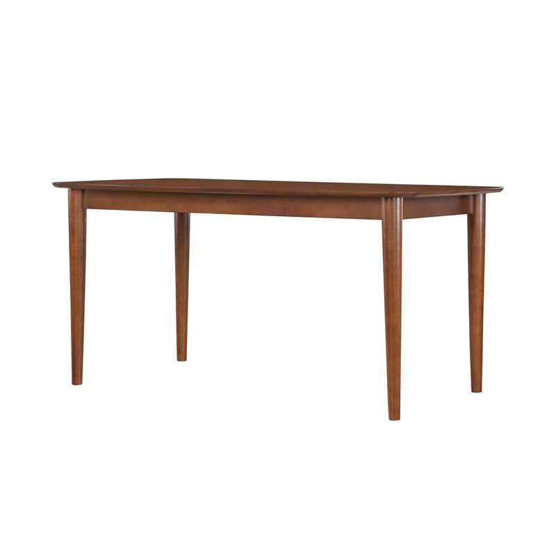 Bonito Walnut Finish Leg Dining Table