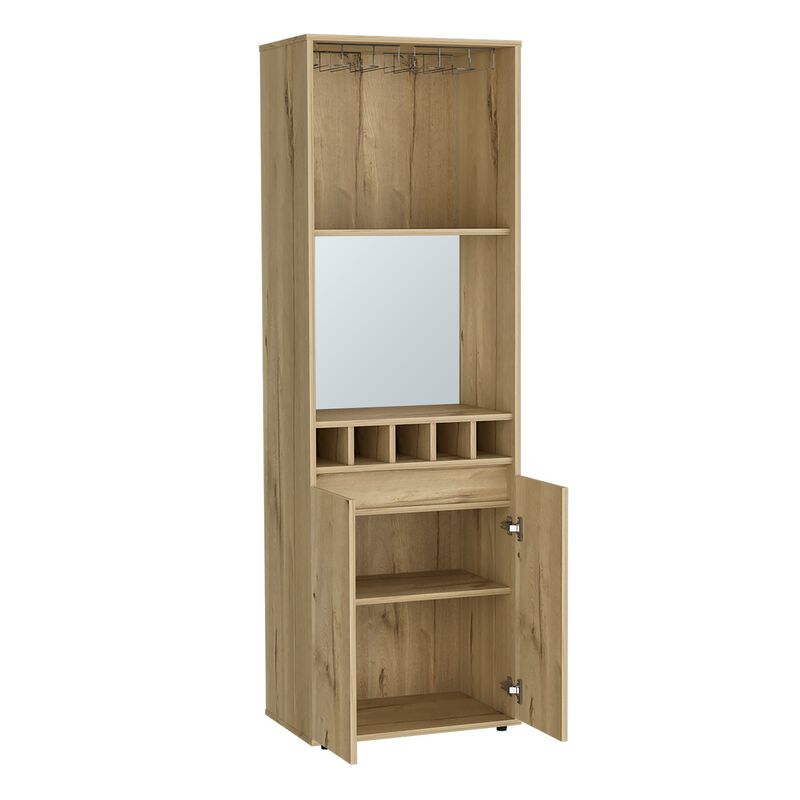 Bar Cabinet Tucson, Living Room, Light Oak