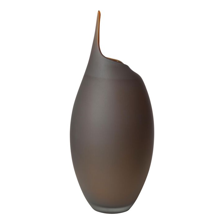Frosted Grey Vase- Small