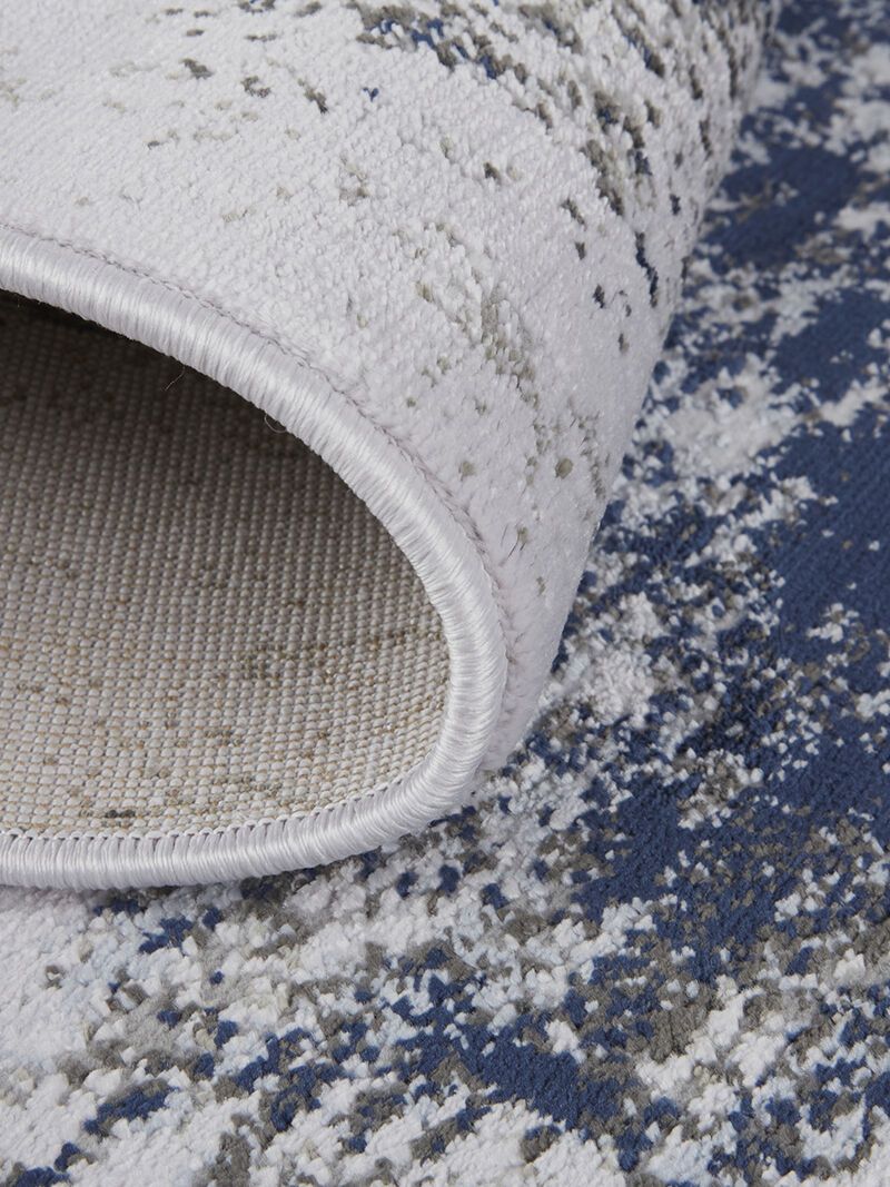 Gaspar 3833F Blue/Gray/White 2'10" x 8' Rug